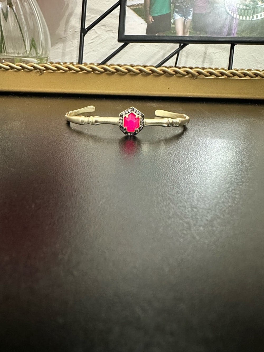 Kendra Scott Prototype Cuff in Pink Agate